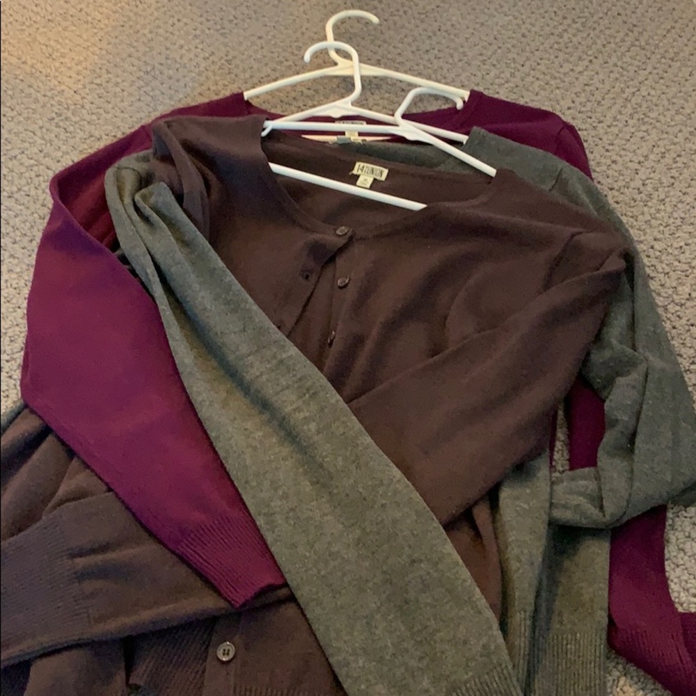 Set of 5- 14th and Union Cardigan Sweaters